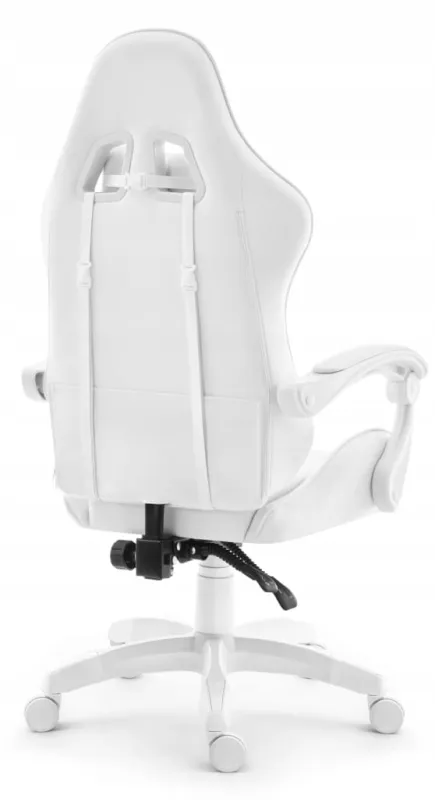 Fotel gamingowy Hell's Chair HC-1000 White skóra sztuczna biały