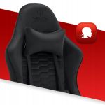 Fotel gamingowy Hell's Chair HC-1000 Black tkanina czarny