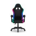 Fotel gamingowy HELL'S CHAIR HC- 1000 Black Tkanina LED RGB tkanina czarny