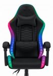Fotel gamingowy HELL'S CHAIR HC- 1000 Black Tkanina LED RGB tkanina czarny