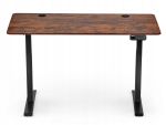 Biurko elektryczne z regulacją wysokości Hells Chair Rustic Brown 120x60 cm