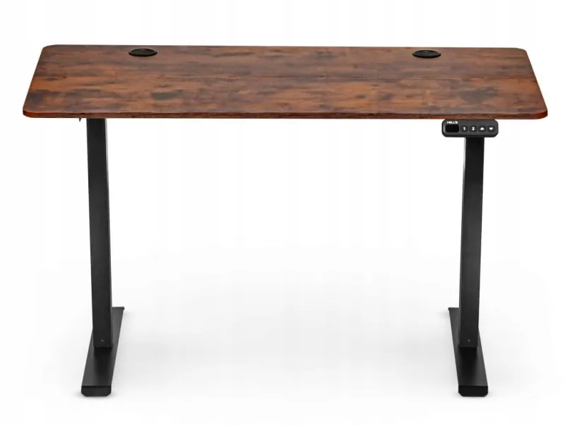 Biurko elektryczne z regulacją wysokości Hells Chair Rustic Brown 120x60 cm