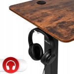 Biurko elektryczne z regulacją wysokości Hells Chair Rustic Brown 120x60 cm