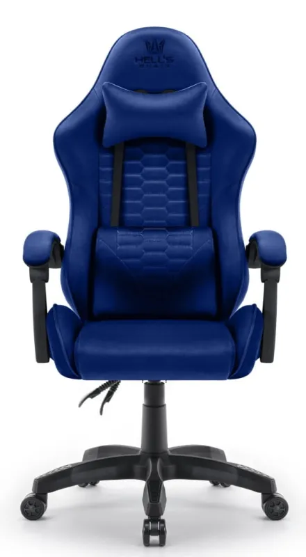 Fotel gamingowy HELL'S CHAIR HC- 1000 Granatowy tkanina