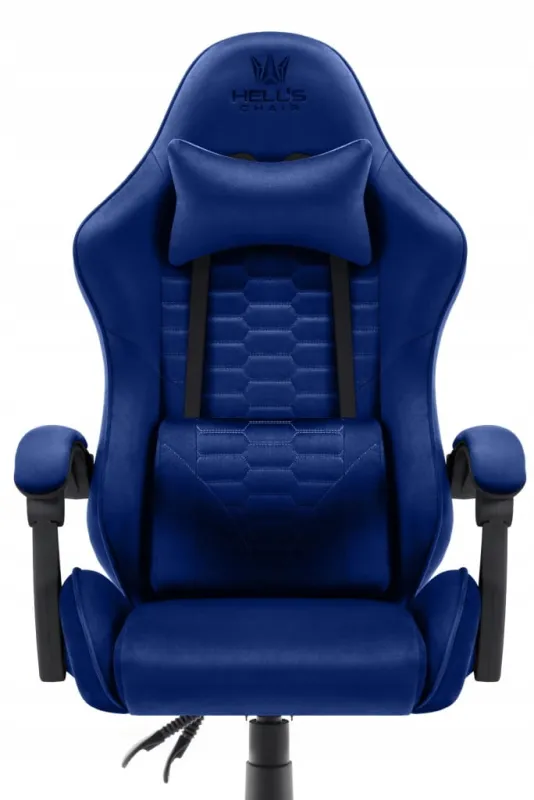 Fotel gamingowy HELL'S CHAIR HC- 1000 Granatowy tkanina