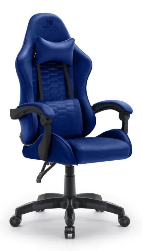 Fotel gamingowy HELL'S CHAIR HC- 1000 Granatowy tkanina