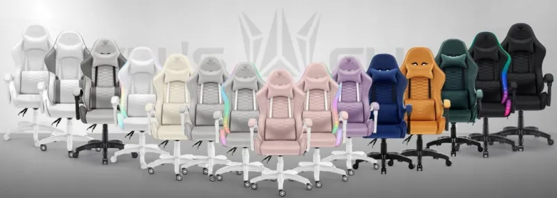 Fotel gamingowy HELL'S CHAIR HC- 1000 Granatowy tkanina