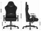 Fotel gamingowy HELL'S CHAIR HC-2000 Black tkanina czarny
