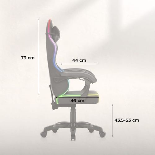 Fotel gamingowy Huzaro Force 2.7 RGB Black