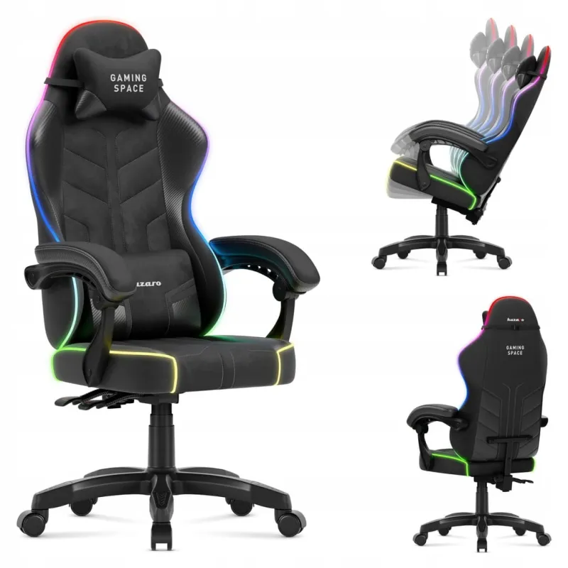 Fotel gamingowy Huzaro Force 2.7 RGB Black