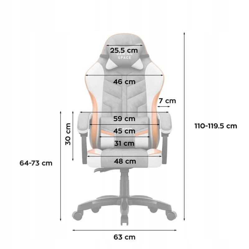 Fotel gamingowy Huzaro Force 2.7 Grey