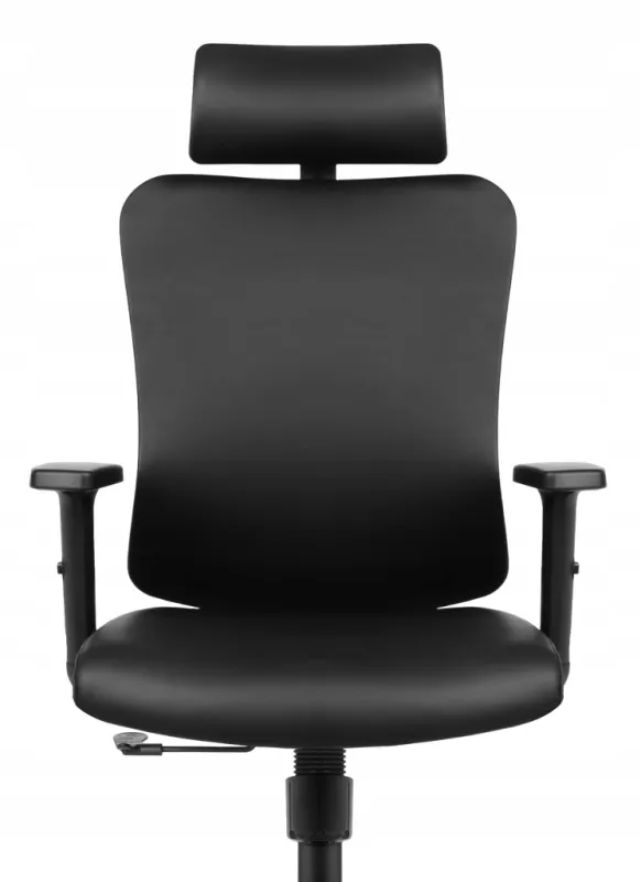 Fotel biurowy ergonomiczny Hell's Chair HC-1041 Czarny Ekoskóra Premium