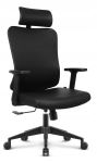 Fotel biurowy ergonomiczny Hell's Chair HC-1041 Czarny Ekoskóra Premium