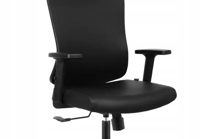 Fotel biurowy ergonomiczny Hell's Chair HC-1041 Czarny Ekoskóra Premium